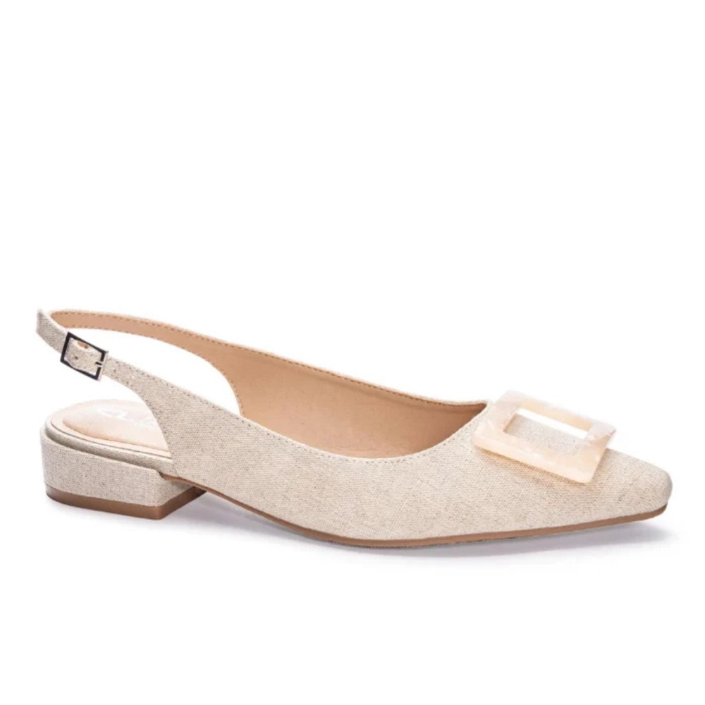 LINEN SLINGBACK SHOES